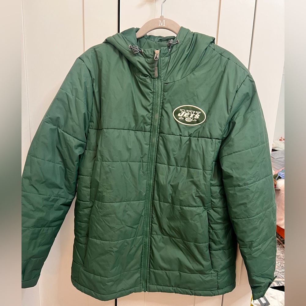 Men’s NFL JETS NY Green Jacket LARGE